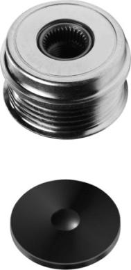 HELLA 9XU 358 038-121 - Pulley, alternator, freewheel clutch car-mod.net
