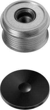 HELLA 9XU 358 038-251 - Pulley, alternator, freewheel clutch car-mod.net