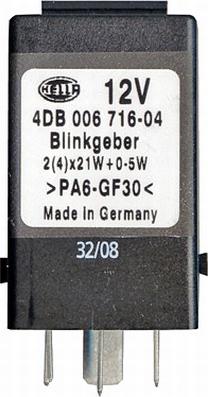 HELLA 4DB 006 716-041 - Flasher Unit car-mod.net