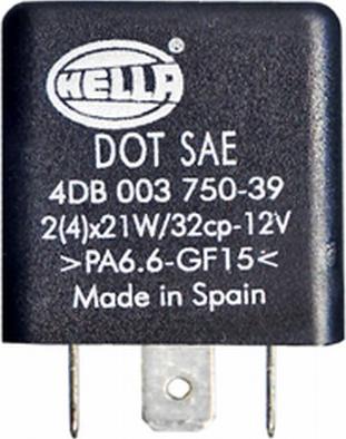 HELLA 4DB 003 750-391 - Flasher Unit car-mod.net