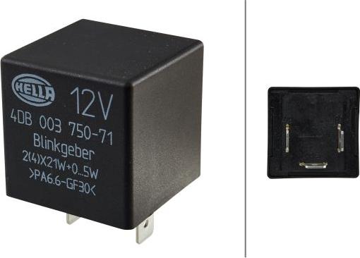 HELLA 4DB 003 750-711 - Flasher Unit car-mod.net