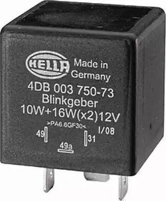 HELLA 4DB 003 750-717 - Flasher Unit car-mod.net