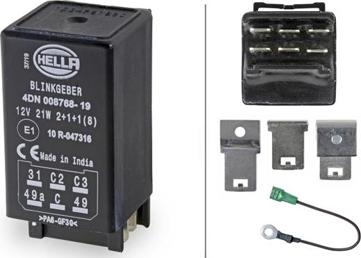 HELLA 4DN 008 768-197 - Flasher Unit car-mod.net