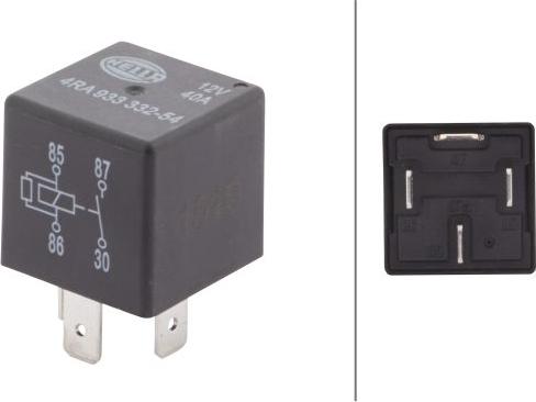 HELLA 4RA 933 332-541 - Relay, main current car-mod.net