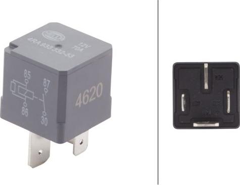 HELLA 4RA 933 332-531 - Relay, main current car-mod.net