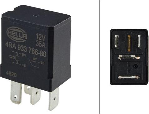 HELLA 4RA 933 766-801 - Relay, main current car-mod.net