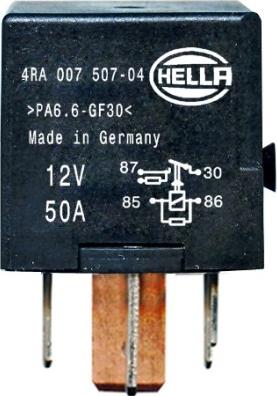 HELLA 4RA 007 507-041 - Relay, main current car-mod.net