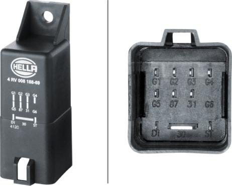 HELLA 4RV 008 188-691 - Control Unit, glow plug system car-mod.net