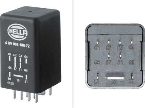 HELLA 4RV 008 188-721 - Control Unit, glow plug system car-mod.net