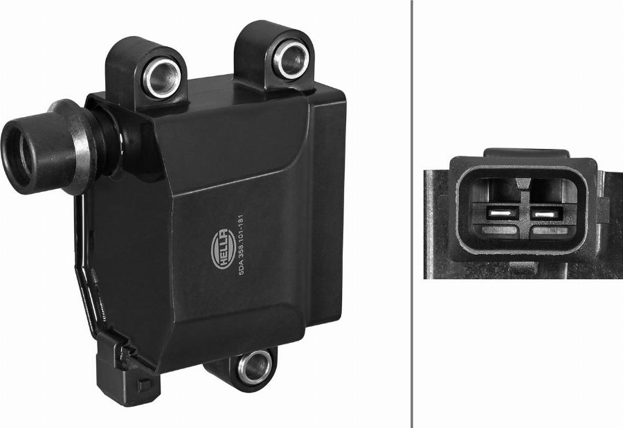 HELLA 5DA 358 101-181 - Ignition Coil car-mod.net