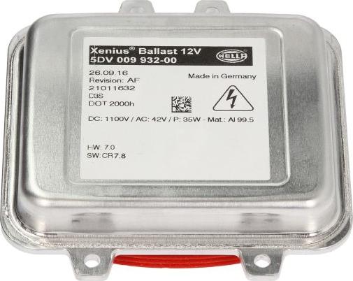 HELLA 5DV 009 932-001 - Ballast, gas discharge lamp car-mod.net