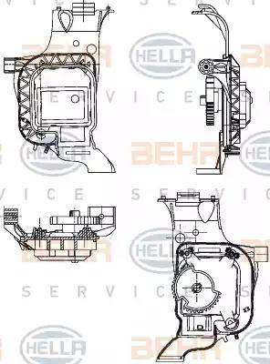 HELLA 6NW 351 344-031 - Control, blending flap car-mod.net