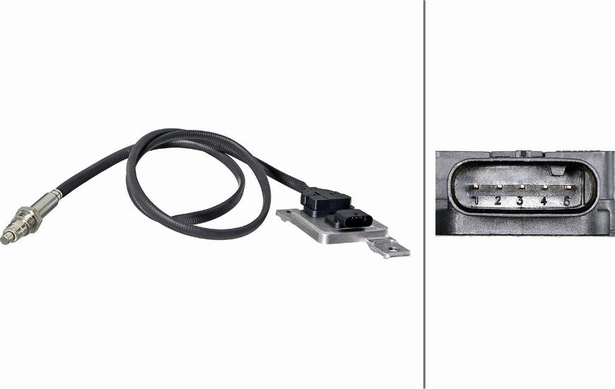HELLA 6PN 358 307-011 - NOx Sensor, urea injection / catalyst car-mod.net