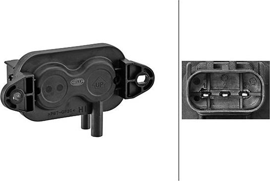 HELLA 6PP 009 409-691 - Exhaust pressure Sensor car-mod.net