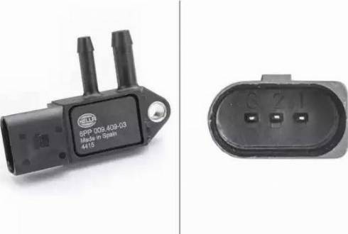 HELLA 6PP 009 409-031 - Exhaust pressure Sensor car-mod.net