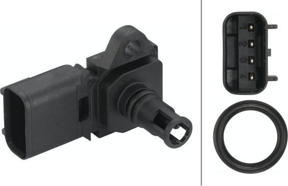 HELLA 6PP 009 400-491 - Sensor, boost pressure car-mod.net