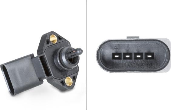 HELLA 6PP 009 400-481 - Sensor, boost pressure car-mod.net