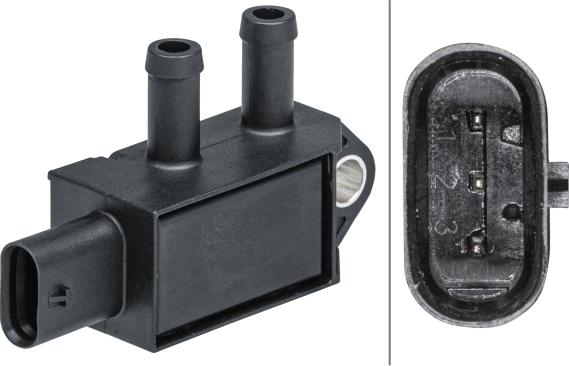 HELLA 6PP 009 403-221 - Exhaust pressure Sensor car-mod.net