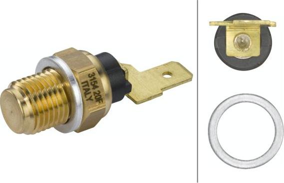 HELLA 6PT 009 107-691 - Sensor, oil temperature car-mod.net