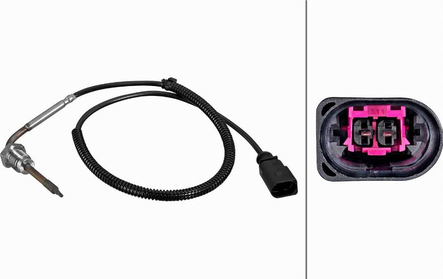 HELLA 6PT 010 376-801 - Sensor of exhaust gas Temperature car-mod.net