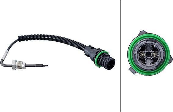 HELLA 6PT358 181-841 - Sensor of exhaust gas Temperature car-mod.net