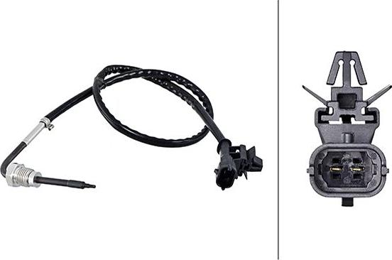 HELLA 6PT358 181-831 - Sensor of exhaust gas Temperature car-mod.net