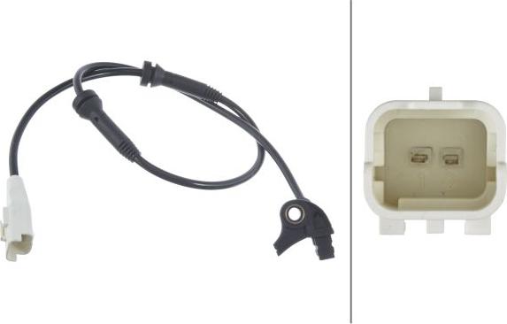 HELLA 6PU 009 106-371 - ABS sensor, wheel speed car-mod.net