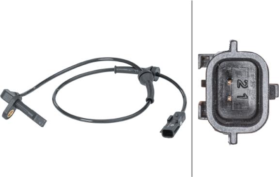 HELLA 6PU 012 679-911 - ABS sensor, wheel speed car-mod.net