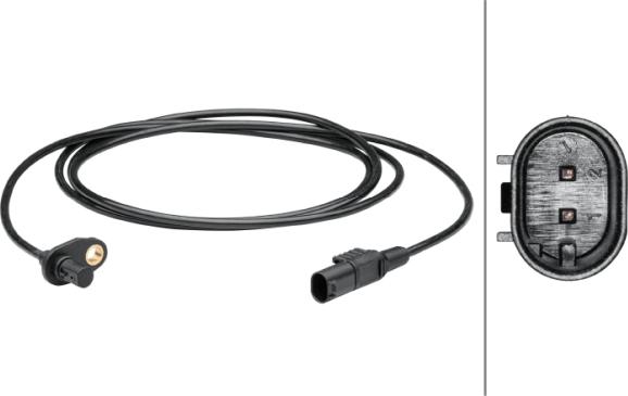 HELLA 6PU 012 679-421 - ABS sensor, wheel speed car-mod.net