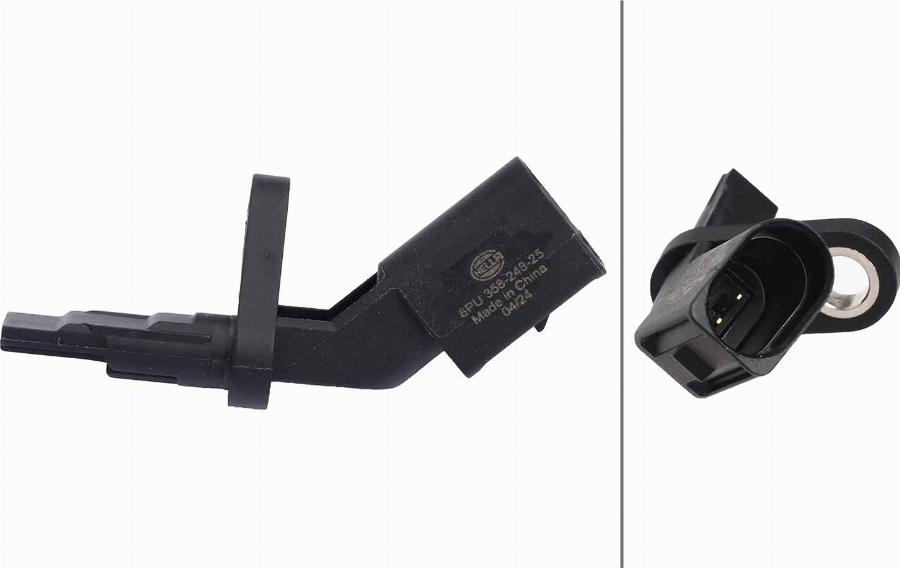 HELLA 6PU 358 248-251 - ABS sensor, wheel speed car-mod.net