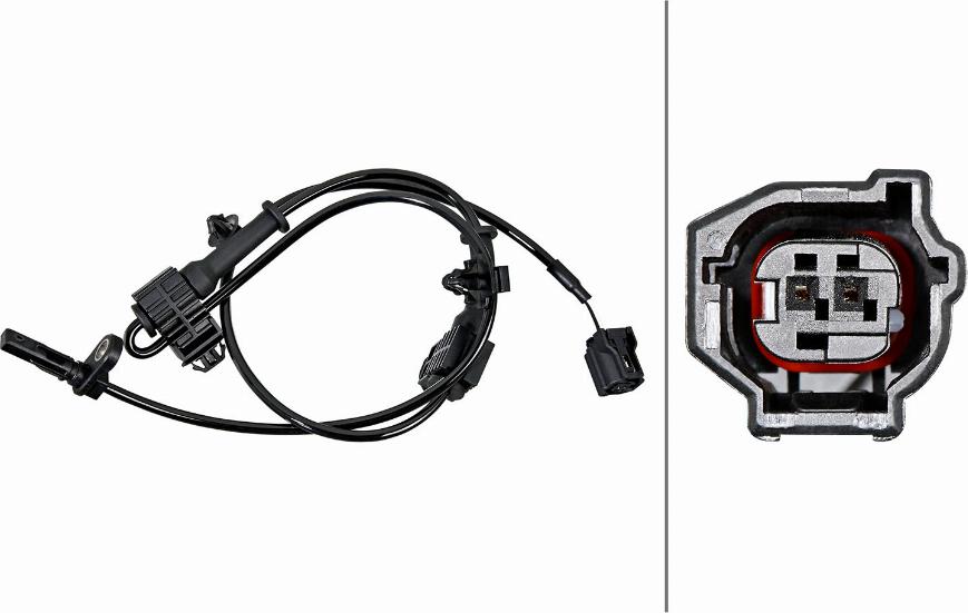 HELLA 6PU 358 219-381 - ABS sensor, wheel speed car-mod.net