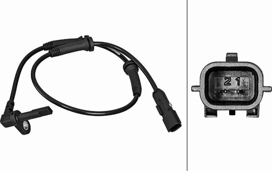 HELLA 6PU 358 217-091 - ABS sensor, wheel speed car-mod.net
