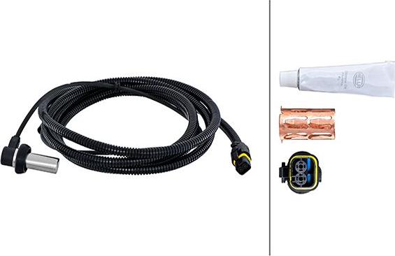HELLA 6PU 230 048-521 - ABS sensor, wheel speed car-mod.net