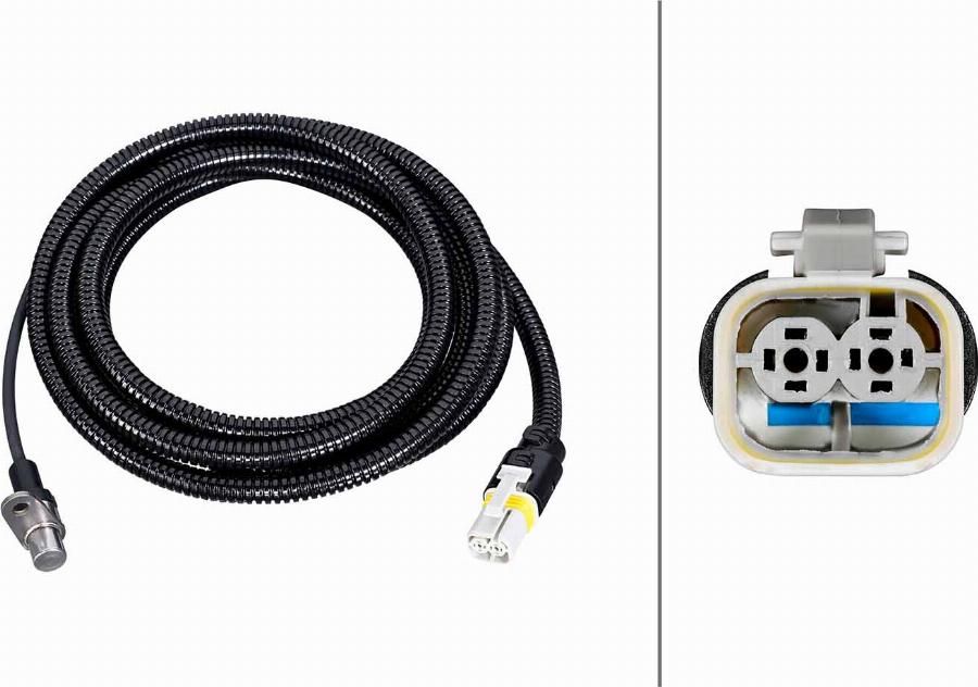 HELLA 6PU 230 052-321 - ABS sensor, wheel speed car-mod.net