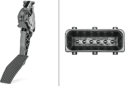 HELLA 6PV 009 765-741 - Sensor, accelerator pedal position car-mod.net