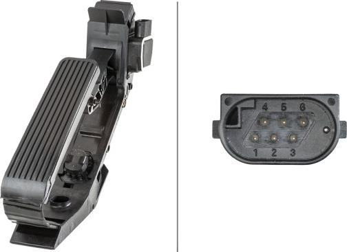 HELLA 6PV 010 946-061 - Sensor, accelerator pedal position car-mod.net