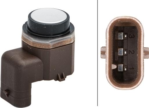HELLA 6PX 358 141-321 - Sensor, parking assist car-mod.net