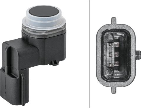 HELLA 6PX358 141-751 - Sensor, parking assist car-mod.net