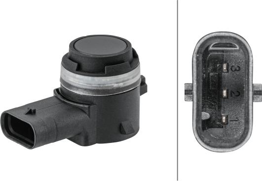 HELLA 6PX358 141-711 - Sensor, parking assist car-mod.net