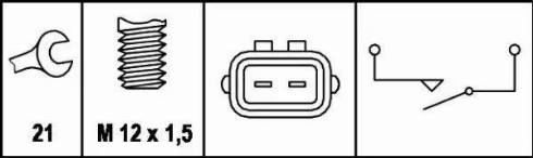 HELLA 6ZF 008 621-141 - Reverse light Switch car-mod.net