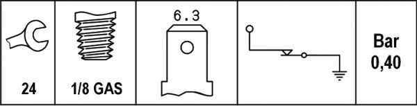 HELLA 6ZF 007 392-001 - Sender Unit, oil pressure car-mod.net