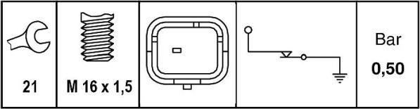 HELLA 6ZL 009 600-041 - Sender Unit, oil pressure car-mod.net