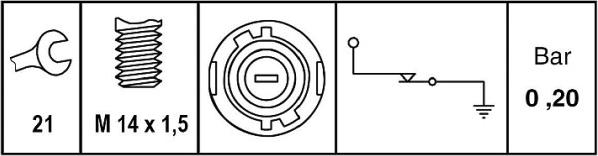 HELLA 6ZL 009 600-051 - Sender Unit, oil pressure car-mod.net