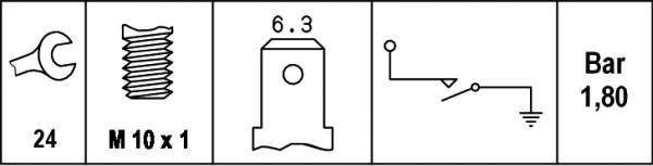 HELLA 6ZL 003 259-441 - Sender Unit, oil pressure car-mod.net