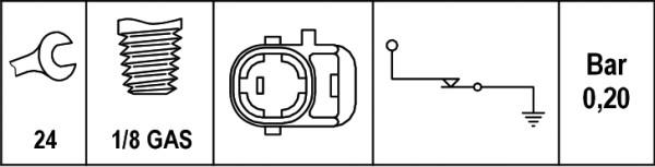 HELLA 6ZL 003 259-511 - Sender Unit, oil pressure car-mod.net
