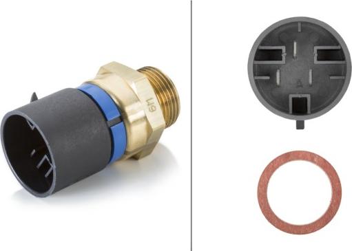 HELLA 6ZT 007 800-161 - Temperature Switch, radiator / air conditioner fan car-mod.net
