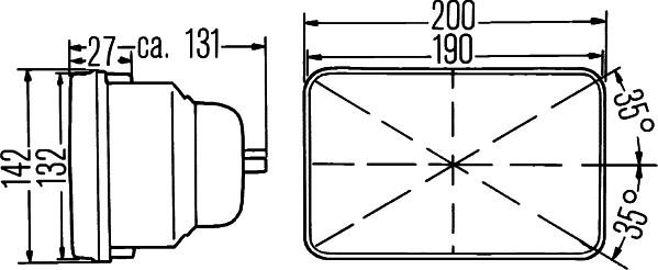 HELLA 1AE 003 427-011 - Insert, headlight car-mod.net