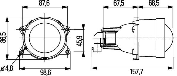 HELLA 1KL 998 570-021 - Headlight car-mod.net