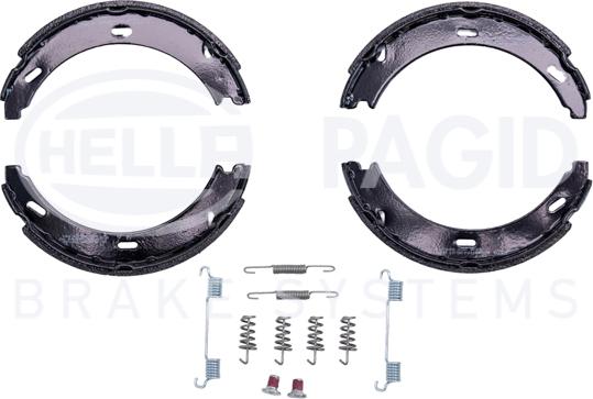 HELLA 8DA 355 050-431 - Brake Shoe Set, parking brake car-mod.net