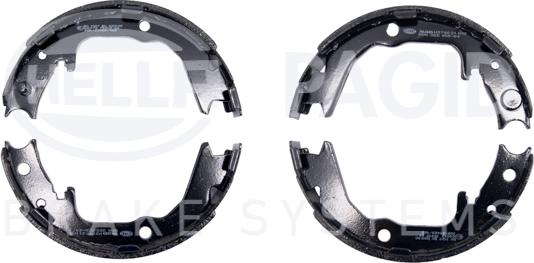 HELLA 8DA 355 050-641 - Brake Shoe Set, parking brake car-mod.net